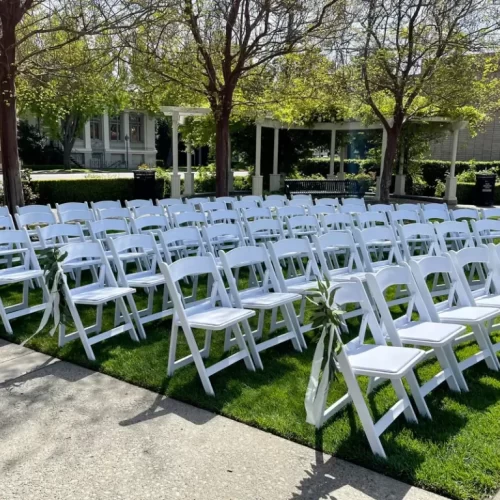 White-resin-chair